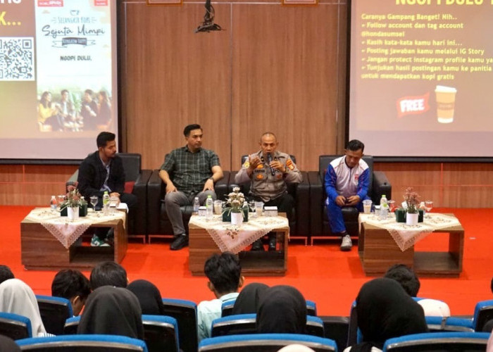 “Secangkir Kopi, Sejuta Mimpi”, Astra Motor Sumsel Gelar Talkshow Safety Riding di UIN Raden Fatah