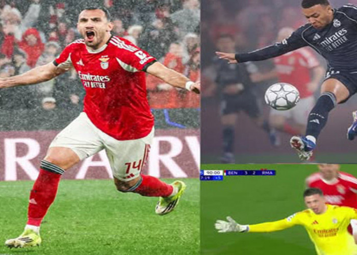 Hasil Benfica vs Real Madrid: Benfica Bungkam Real Madrid 4-2.