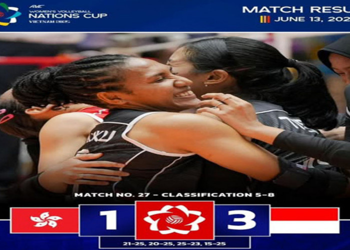 Timnas Voli Putri Indonesia Bantai Hong Kong di AVC Nations Cup 2025