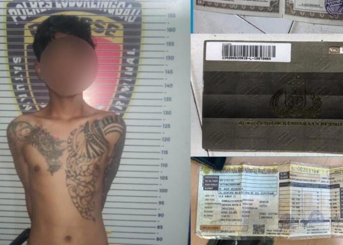 Nyolong Motor Siang Bolong Seorang Residivis Diterkam  Macan Linggau