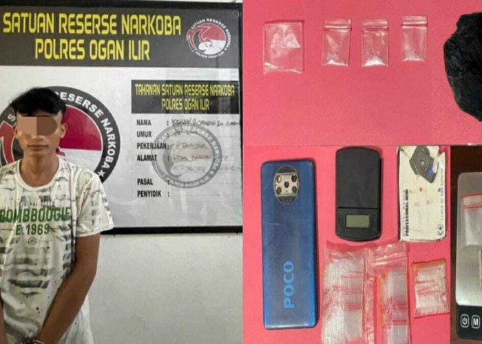 Tertangkap Tangan, Pemuda di Ogan Ilir Diduga Edarkan Sabu