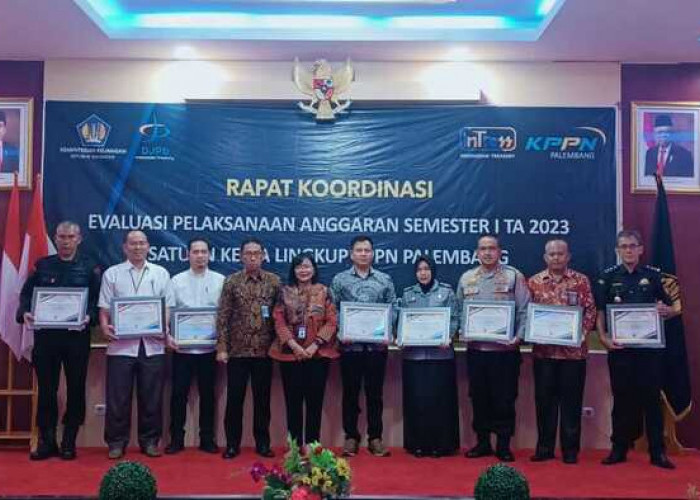 Konsisten Jaga Akuntabilitas Keuangan, Kemenkumham Sumsel Raih Penghargaan dari KPPN Palembang