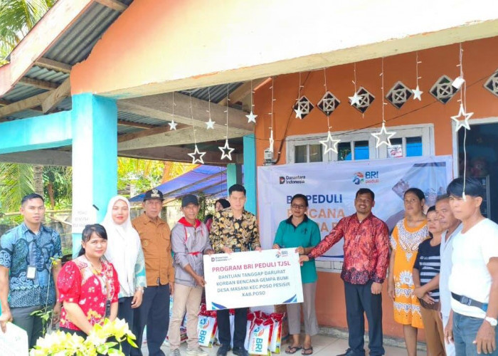 Tanggap Bencana Gempa Poso, BRI Peduli Salurkan Bantuan Bagi Korban Terdampak