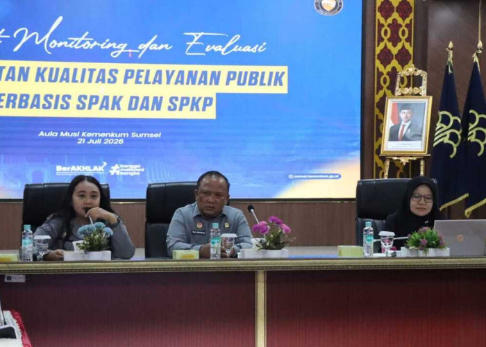 Kanwil Kemenkum Sumsel Evaluasi Kualitas Pelayanan Lewat Monitoring Survei SPAK-SPKP