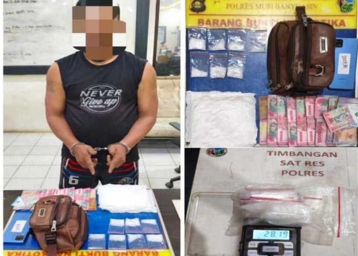 Dua Hari Dua Pengedar Ditangkap, Satresnarkoba Muba Amankan 30,42 Gram Sabu
