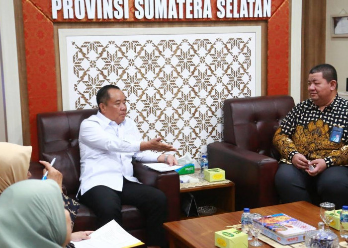 Wagub Sumsel Cik Ujang Terima Pimpinan PT Jamkrindo, Bahas Penguatan Sinergi Dukungan UMKM