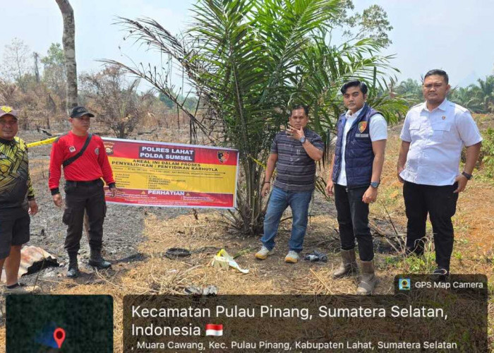 Polres Lahat Tangani Empat Kasus Karhutla, Satu Perkara Naik Penyidikan