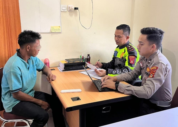 Sopir Colt Diesel Maut yang Tewaskan Ayah dan Anak di Prabumulih Berhasil Ditangkap Satlantas Polres Prabumuli