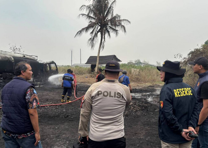 Gudang Diduga Penampungan BBM Ilegal di Ogan Ilir Terbakar, Tiga Orang Alami Luka Bakar