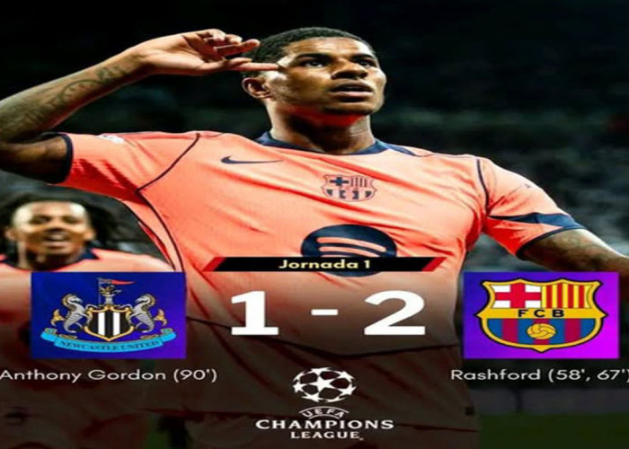 Hasil Liga Champions 2025/2026: Barcelona Bungkam Newcastle 2-1
