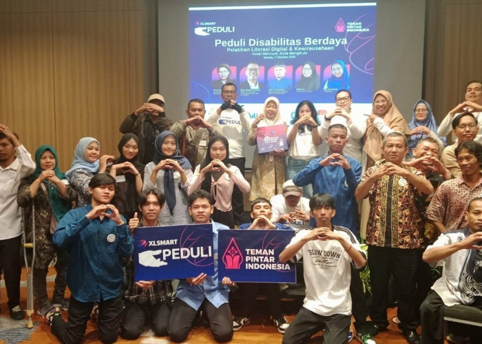 XLSMART Peduli Disabilitas Berdaya Gelar Pelatihan Literasi Digital dan Kewirausahaan di Bengkulu