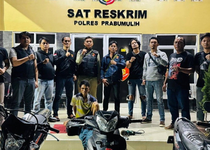 Spesialis Curanmor Asal PALI Akhirnya Ditangkap TEKAB Polres Prabumulih Setelah Tiga Bulan Buron