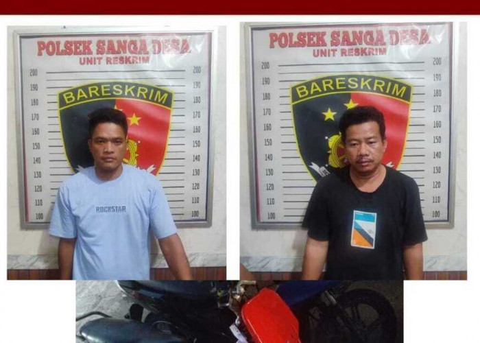 Dua Pelaku Curanmor Diamankan Polsek Sanga Desa