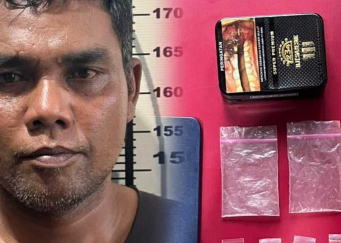 Nyamar Jadi Pembeli Unit Idik I Satresnarkoba Prabumulih Bekuk Pengedar di Kebun Karet, 9 Paket Sabu