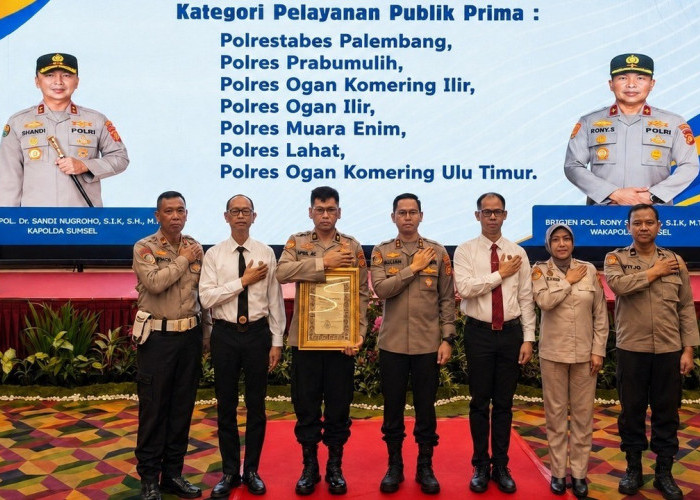 Polres Prabumulih Raih Penghargaan Pelayanan Publik Prima 2025, Bukti Komitmen Tingkatkan Layanan kepada Masya