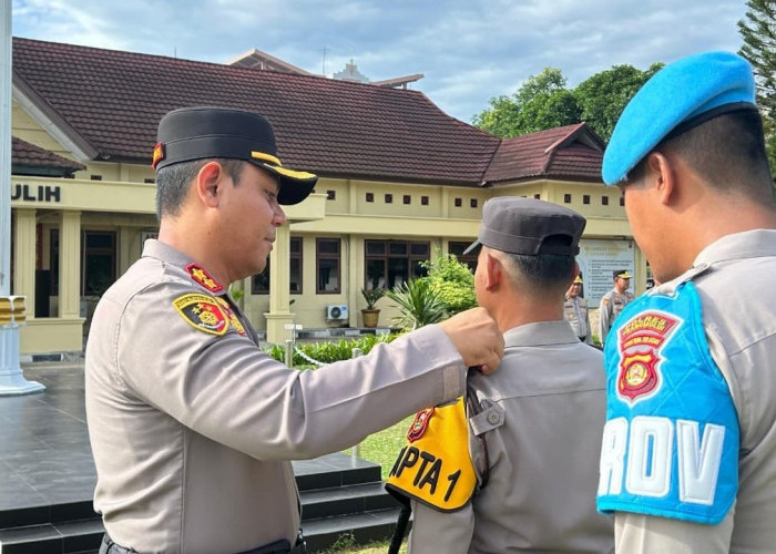 Polres Prabumulih Kukuhkan PAMAPTA sebagai Garda Terdepan Pelayanan Publik Polri Presisi