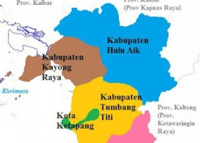 5 Kecamatan Gabung Daerah Otonomi Baru Kabupaten Hulu Aik Pemekaran Kabupaten Ketapang Provinsi Kalbar