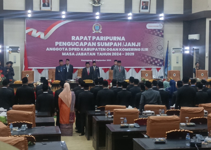 45 Anggota DPRD OKI Terpilih Periode 2024-2029 Resmi Dilantik!