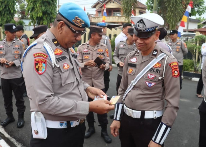 Propam Polres Muba Gelar Gaktiplin, 24 Personel Langgar Disiplin, Tes Urine Seluruhnya Negatif