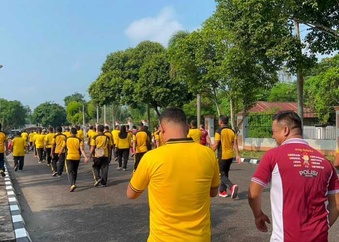 67 Polisi Gendut di Polres Prabumulih Jalani Pembinaan