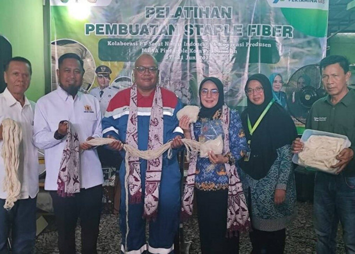 Potensi Ekspor Kapas Nanas, Koperasi MIWA Pineapple Gelar Pelatihan Kapas Serat Nanas di Prabumulih