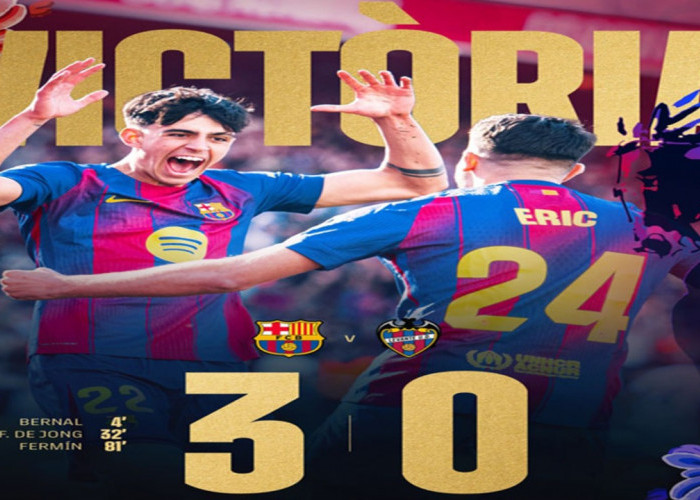 Hasil Barcelona Vs Levante: Menang 3-0, Blaugrana Kudeta Puncak Klasemen La Liga.
