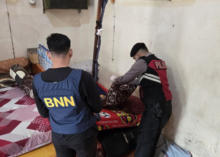 Cegah Barang Terlarang, Lapas Muara Enim Gelar Razia Gabungan