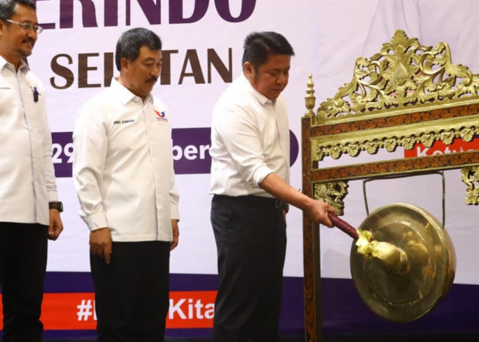 Gubernur Herman Deru Hadiri Rakerwil Perindo Sumsel, Tekankan Konsolidasi dan Literasi Politik.