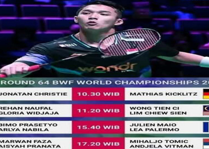 Kejuaraan Dunia BWF 2026: Jadwal Lengkap 4 Wakil Indonesia. 