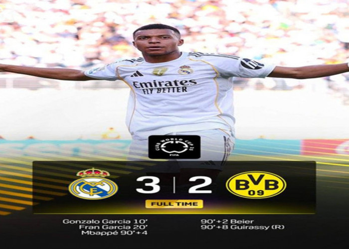 Piala Dunia Antarklub 2025: Real Madrid Lolos ke Semifinal Usai Kalahkan Dortmund 3-2 