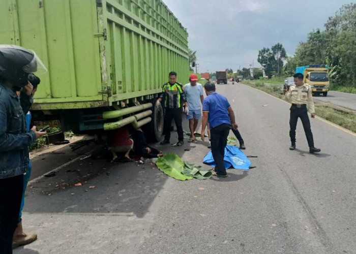 Pengendara Motor Tewas Tabrak Truk Terparkir di Jalinsum Ogan Ilir