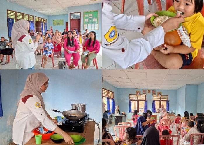 Mahasiswa PBL FKM Unsri Dukung Pemberdayaan Masyarakat melalui Edukasi MP-ASI Sehat