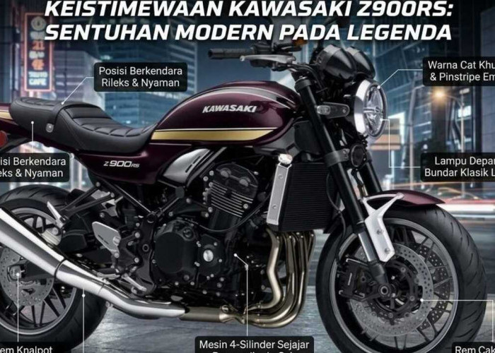Kawasaki Z900RS 2027 Tampil Makin Ganteng, Aura Z1 Lawas dengan Mesin 4 Silinder Buas! 