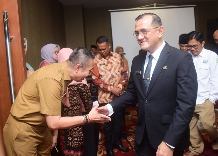 Sekda Sumsel Edward Candra. Buka Rakortekrenbang UPMD 2026, Dorong Percepatan Desa Mandiri