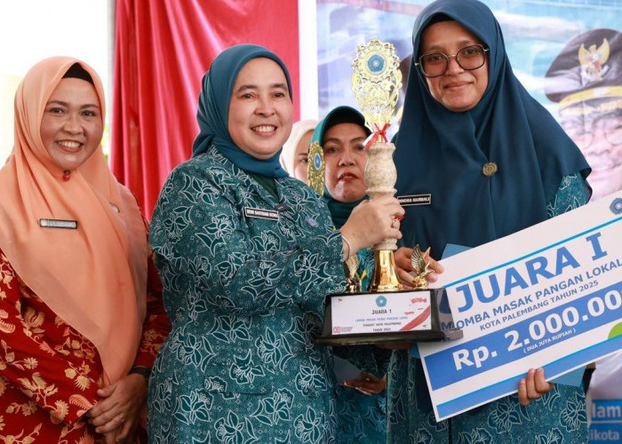 Mie Gabus Kelor-Srikaya Mengkudu Antar PKK IB 2 Jadi Juara Lomba Pangan Lokal Palembang