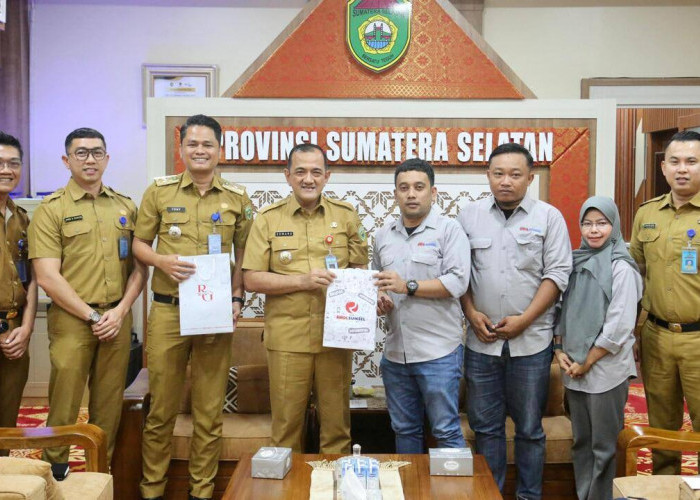 Sekda Edward Candra Pimpin Apel Peringatan Bulan K3 Nasional Tingkat Provinsi Sumsel