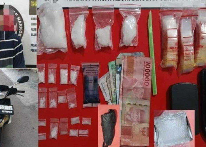 Pengedar Sabu 106,99 Gram Diringkus di Tanjung Sejaro Ogan Ilir