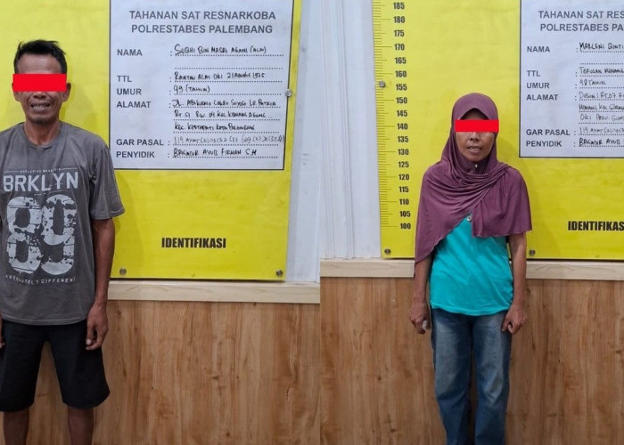 Sabu 96,10 Gram Gagal Edar di Palembang, 2 Pengecer Diamankan 