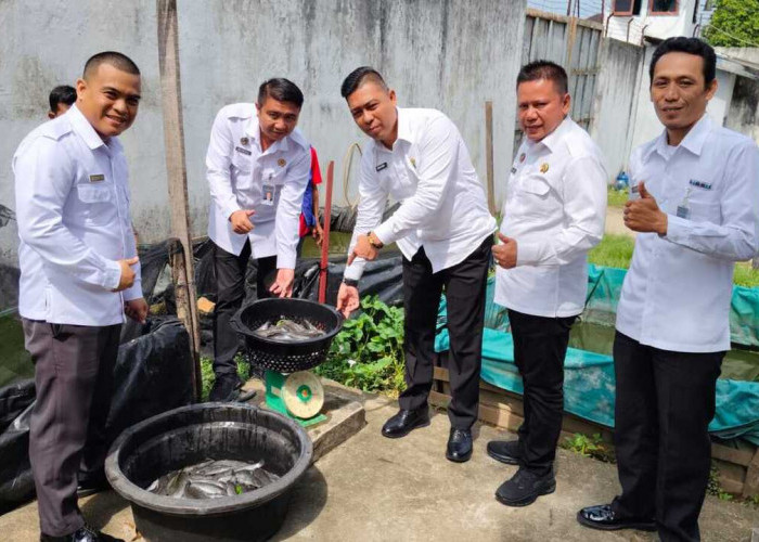 Dukung Ketahanan Pangan, Rutan Baturaja Panen Ikan Lele