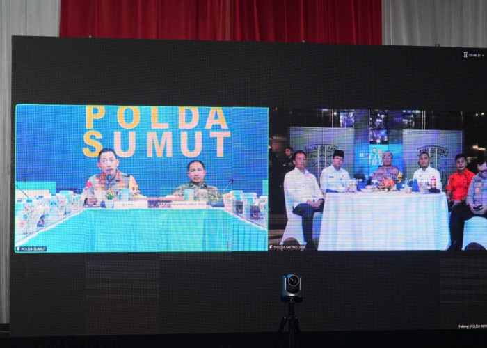 Lapor Kapolri via Vicon, Kapolda Sumsel Pastikan 4.303 Personel Siaga Penuh di Malam Takbiran