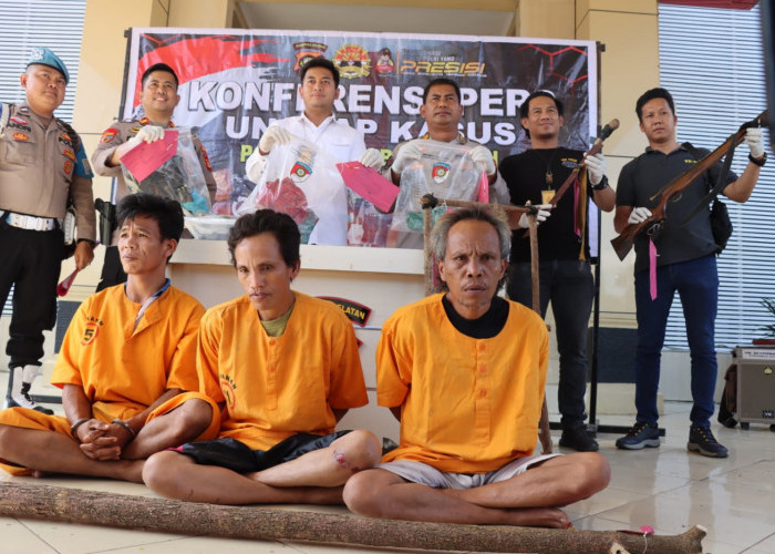 Dua Pelaku Pembunuhan di Desa Babat Banyuasin Diamankan Di Mesuji Lampung 