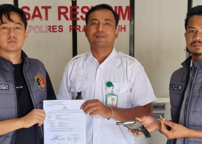 Warga Sidomulyo Serahkan Senjata Api Rakitan ke Polres Prabumulih, Dukung Operasi Senpi Musi 2026