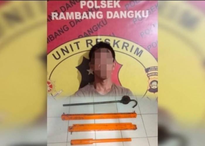 Petani di Muara Enim Tertangkap Tangan Curi Besi