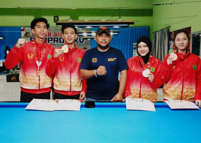 Biliar Muba Raih 1 Emas, 1 Perak, dan 4 Perunggu di Porprov XV 2025 Musi Banyuasin