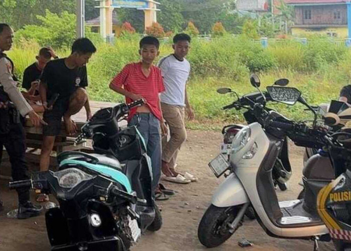 Aksi Balap Liar Remaja di Bobosan Ogan Ilir Dibubarkan Polisi