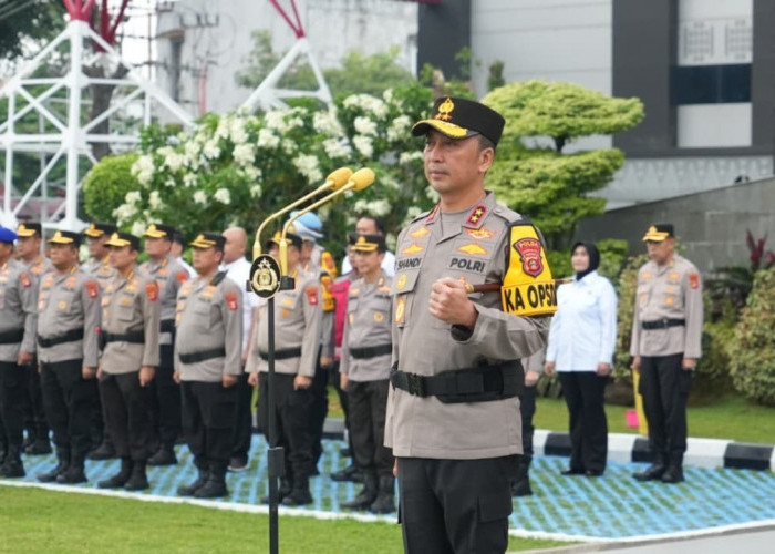 Kapolda Sumsel Pimpin Apel Perdana dan Halal Bihalal, Tegaskan Siaga hingga Akhir Operasi Ketupat