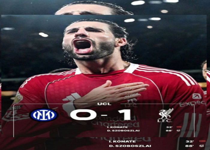 Hasil Liga Champions Eropa: Liverpool Curi Kemenangan 0-1 dari Inter Milan. 