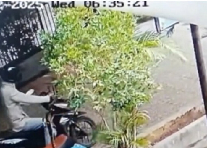 Aksi Curanmor di Air Karang Terekam Kamera CCTV, Korban Rugi Rp14 Juta