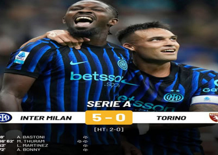 Hasil Inter Milan vs Torino 5-0: Debut Cristian Chivu Sempurna