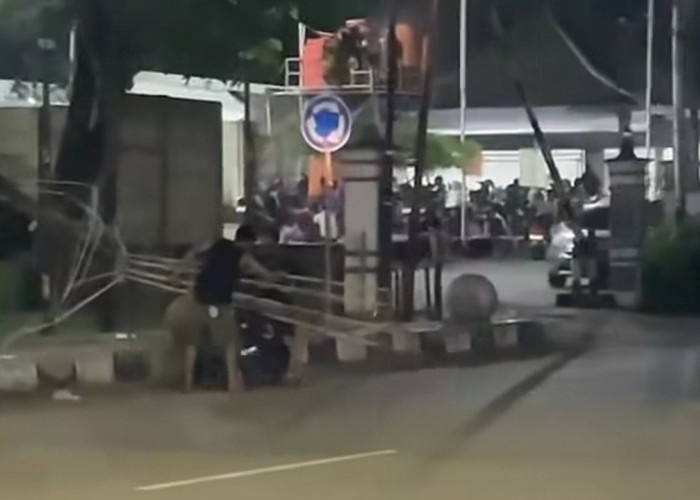 Viral Aksi Pencurian Besi Taman Dibekuk